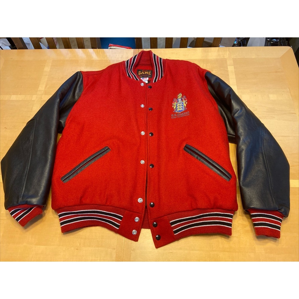 Vintage Game Sportswear Men's Jacket Red/Black Large